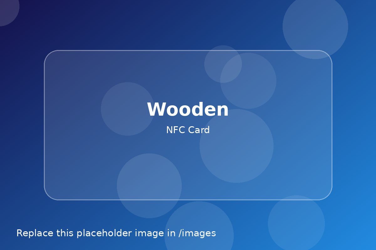 Wooden NFC card